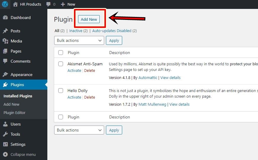 Add New plugin for SEO