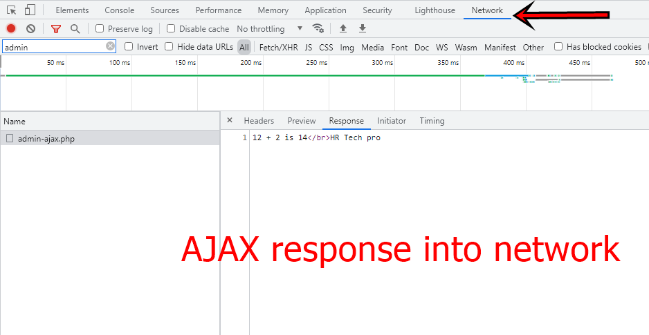 AJAX response check