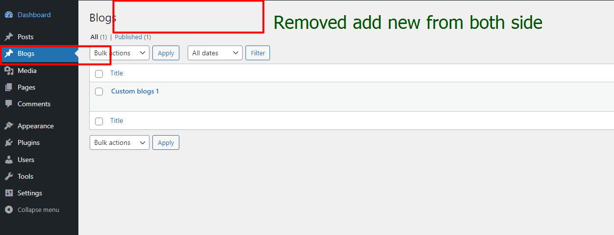 custom post type remove add new option