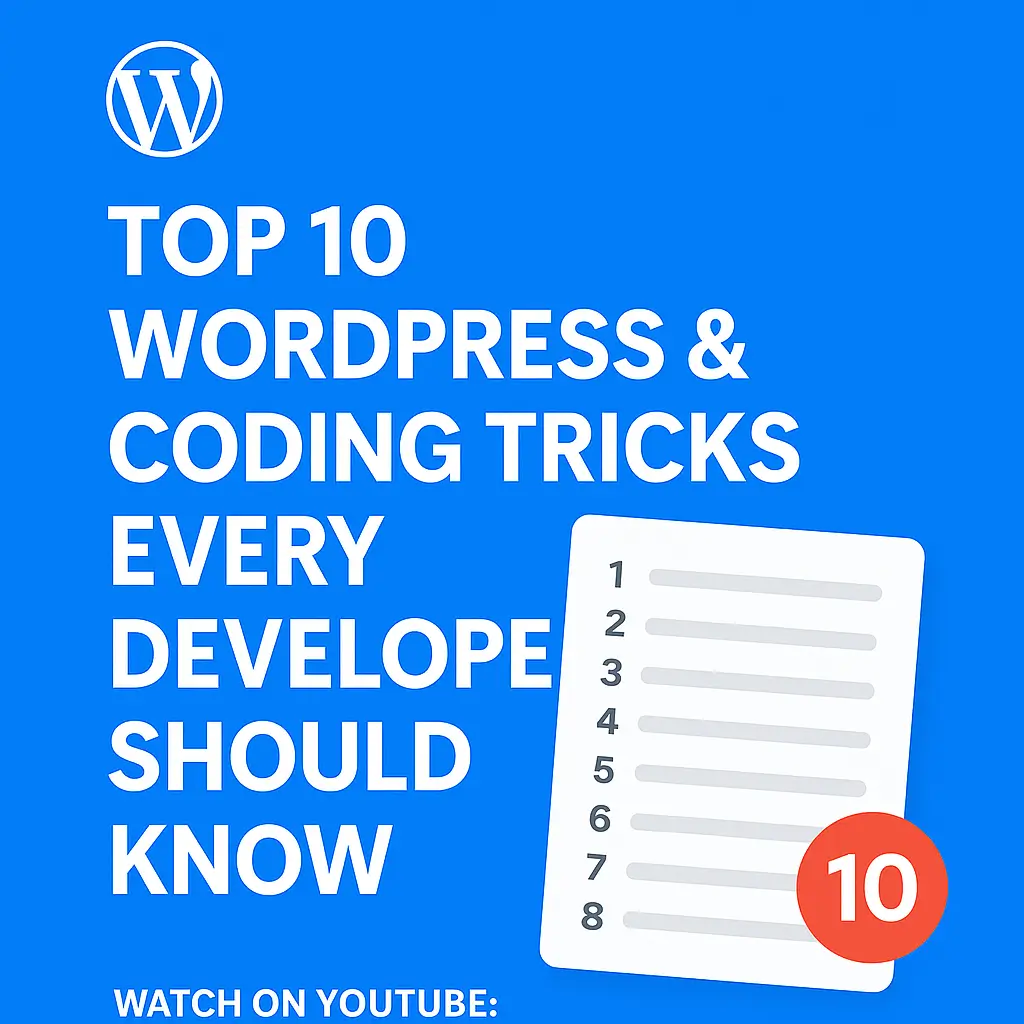 Top 10 Must-Know WordPress & Coding Tricks to Speed Up Your Workflow