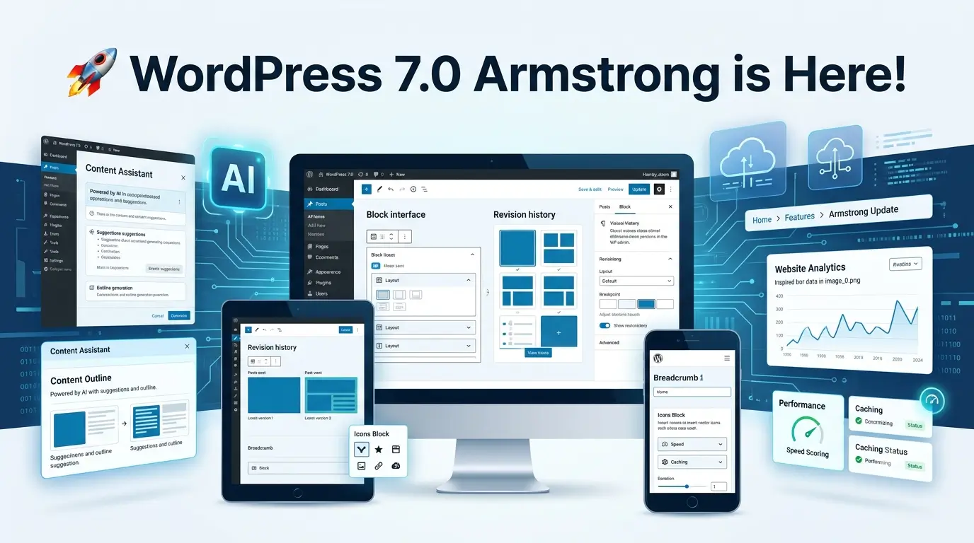 WordPress 7.0 visual revisions feature